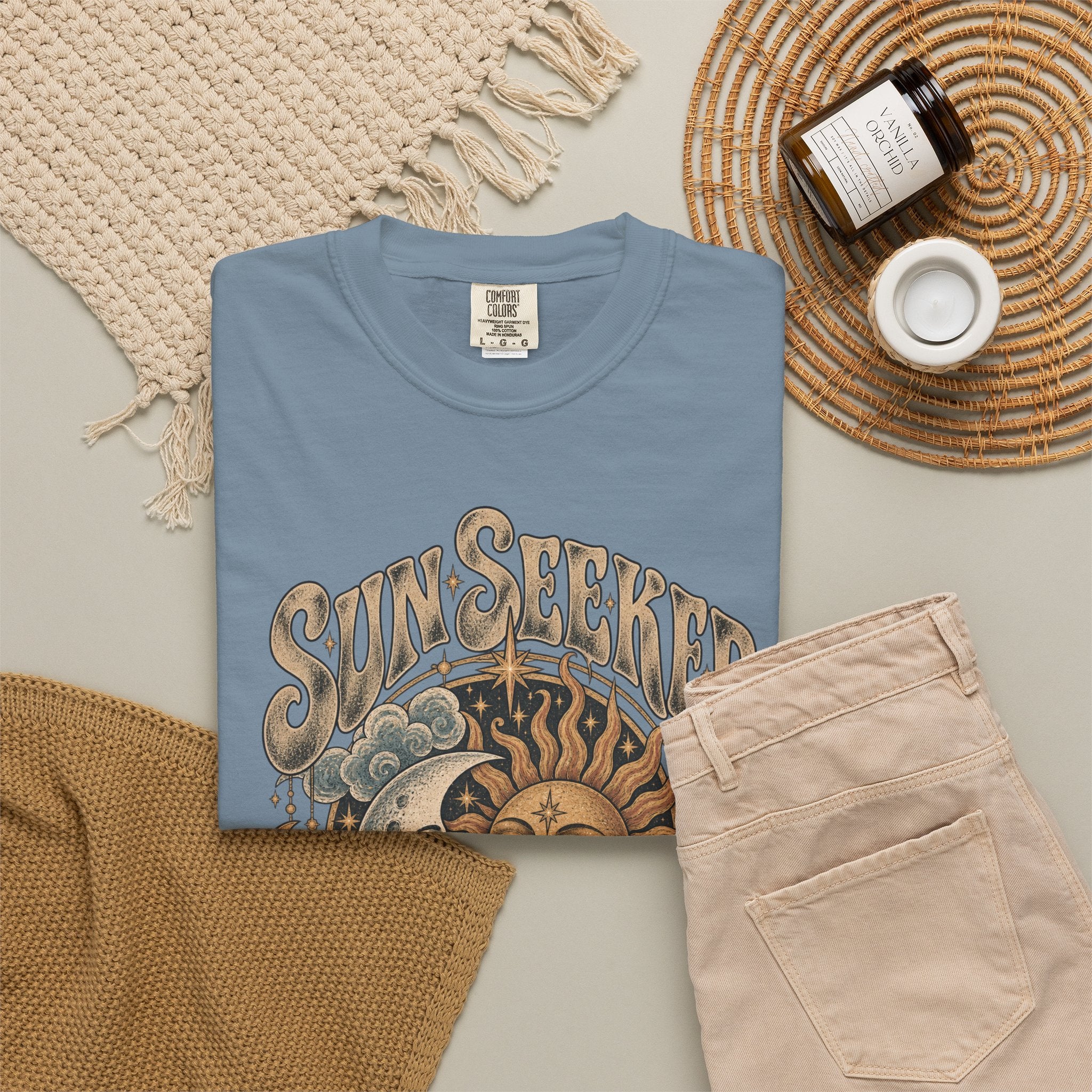 Sunseeker Moonlovers T-Shirt — Vintage Sun & Moon Graphic Tee