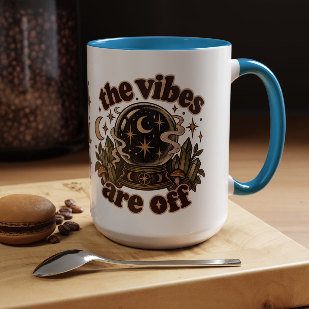 The Vibes Are Off Mug — Crystal Ball Mystical Ceramic Coffee Mug