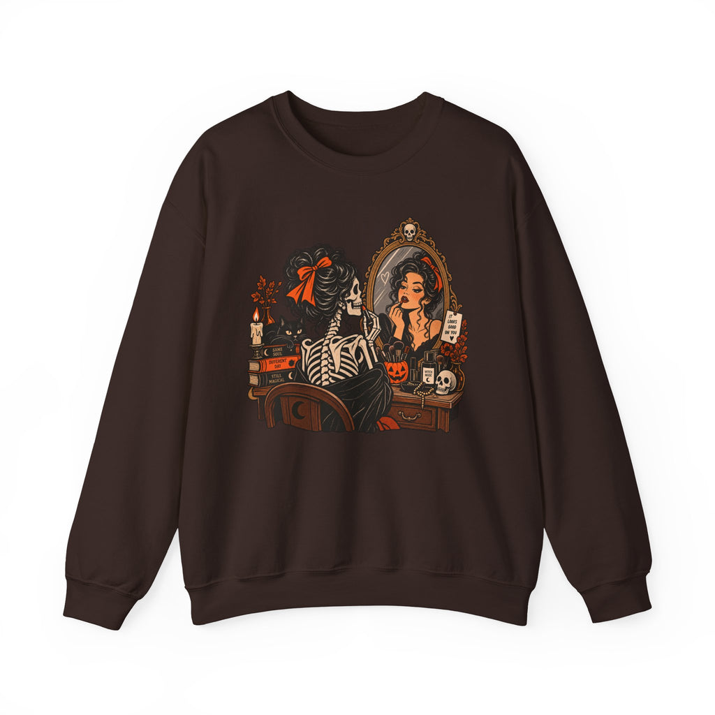 Skeleton Makeup Sweatshirt