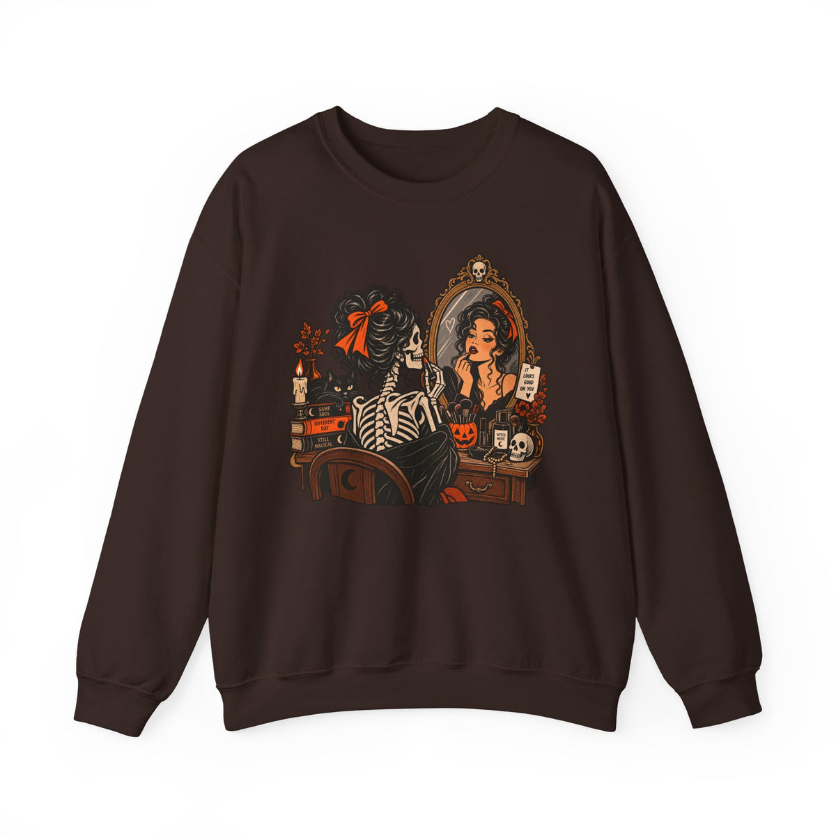 Skeleton Makeup Sweatshirt