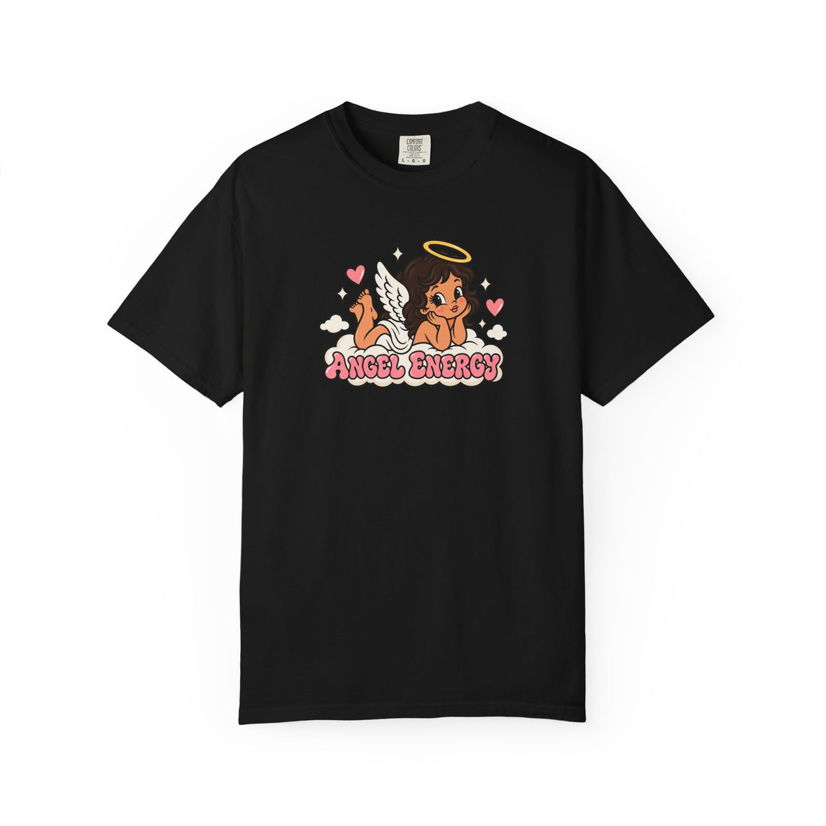 Angel Energy T-Shirt — Cute Retro Angel Graphic Tee