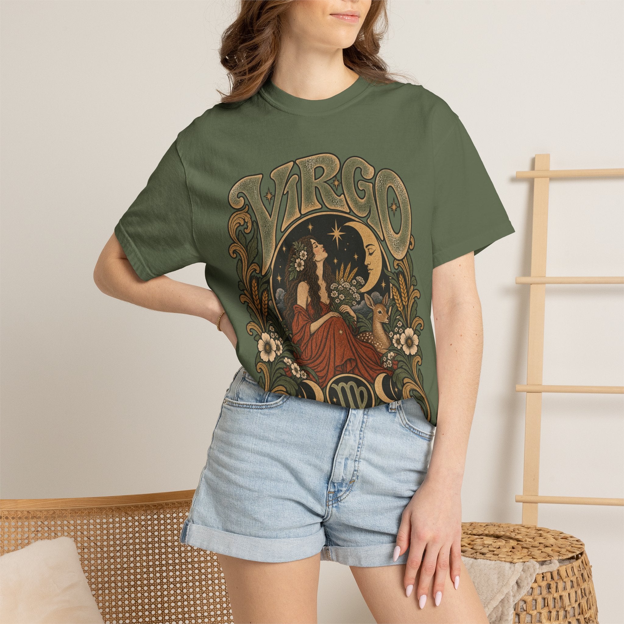 Virgo Zodiac T-Shirt — Vintage Astrology Graphic Tee