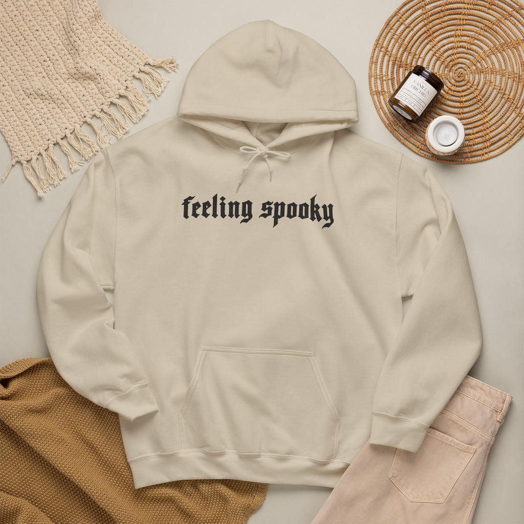 Feeling Spooky Hoodie - Gothic Script Halloween Sweatshirt