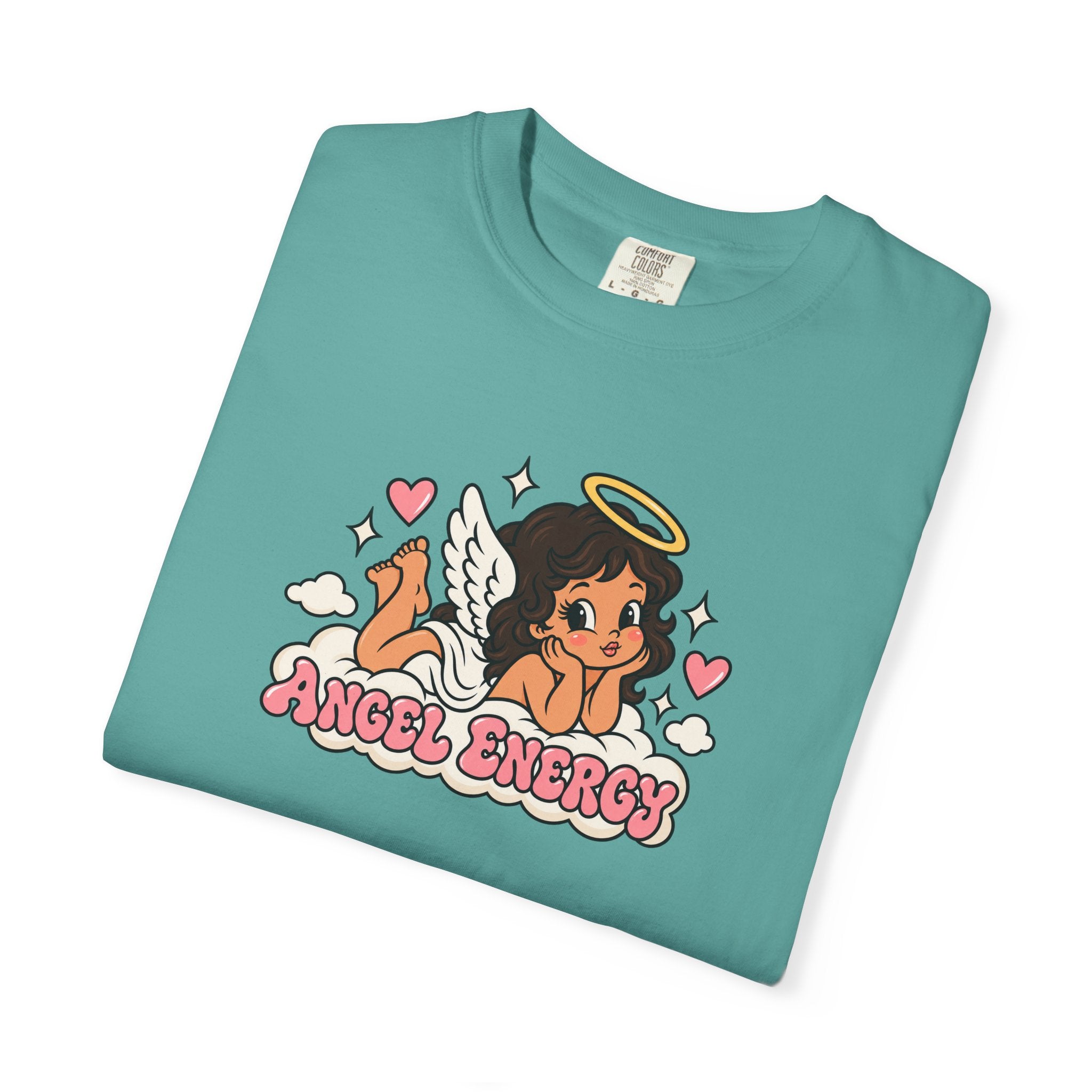 Angel Energy T-Shirt — Cute Retro Angel Graphic Tee