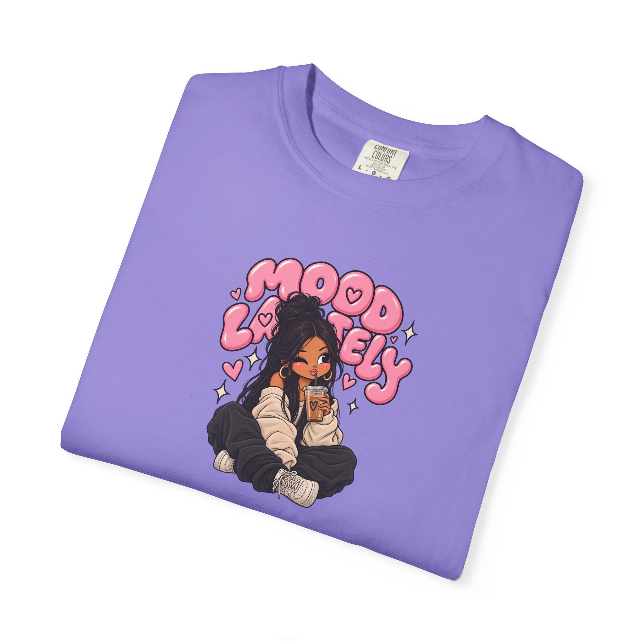 Mood Lovely T-Shirt — Cute Cartoon Girl Graphic Tee