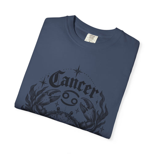 Cancer Floral Crab Zodiac Tee — Astrology Graphic T-Shirt