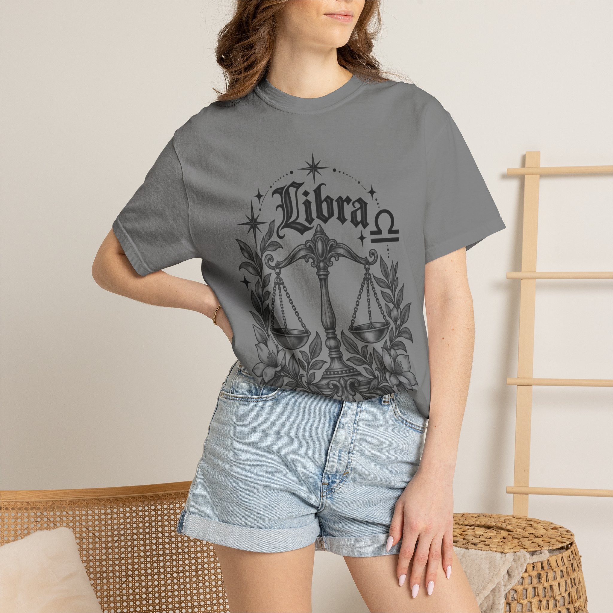 Libra Zodiac Scales T-Shirt — Astrological Sign Graphic Tee