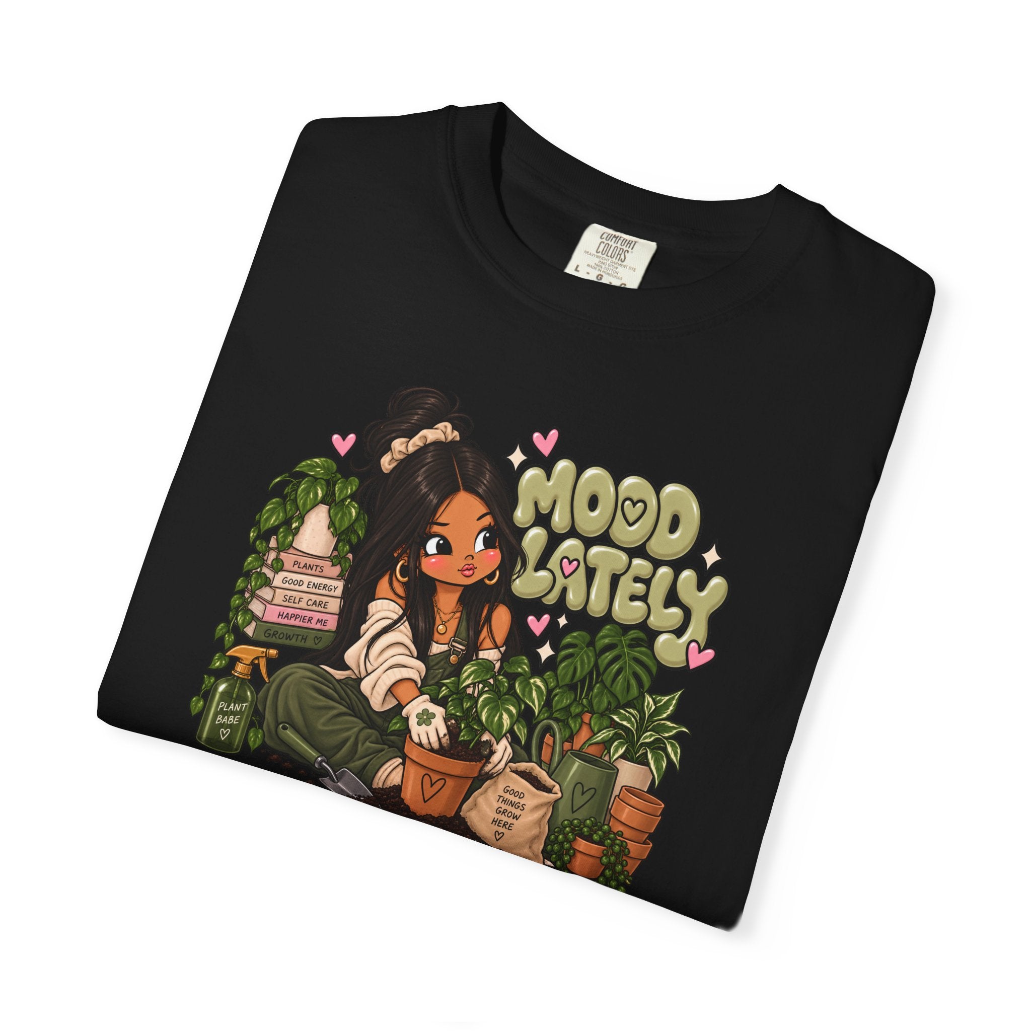 Plant Lady T-Shirt — 'Plant Baby' Cute Girl with Houseplants Graphic Tee