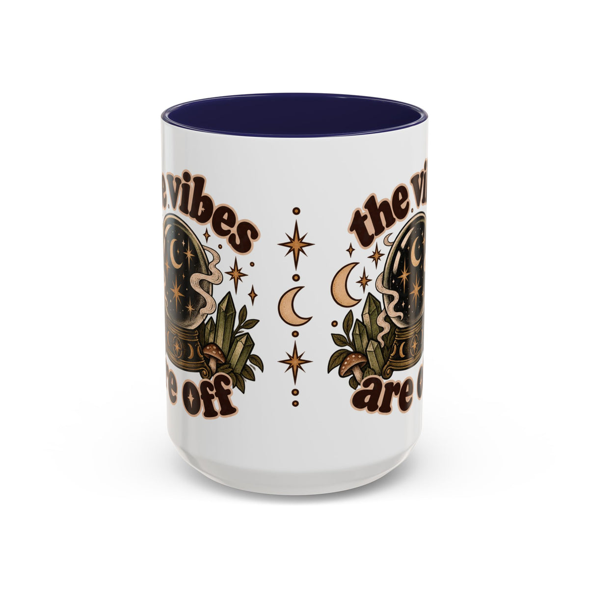 The Vibes Are Off Mug — Crystal Ball Mystical Ceramic Coffee Mug
