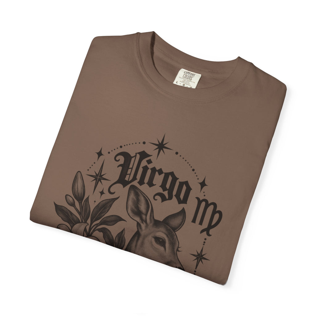Virgo Zodiac T-Shirt — 'Virgo ' Floral Deer Astrology Tee