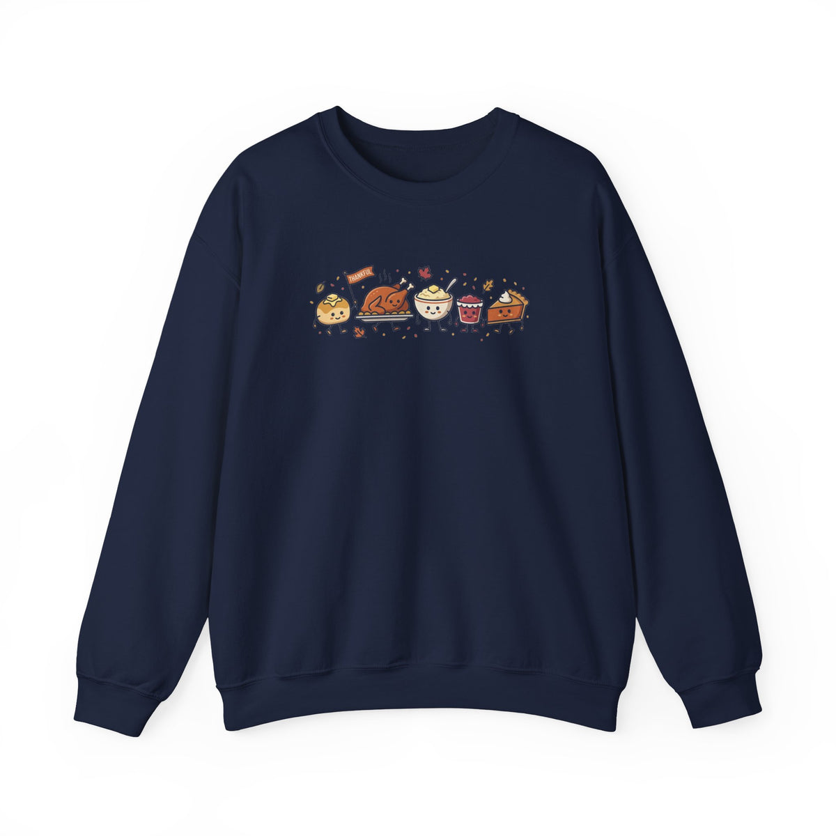 Cute Thanksgiving Food Icons Sweatshirt | Fall Harvest Friendsgiving