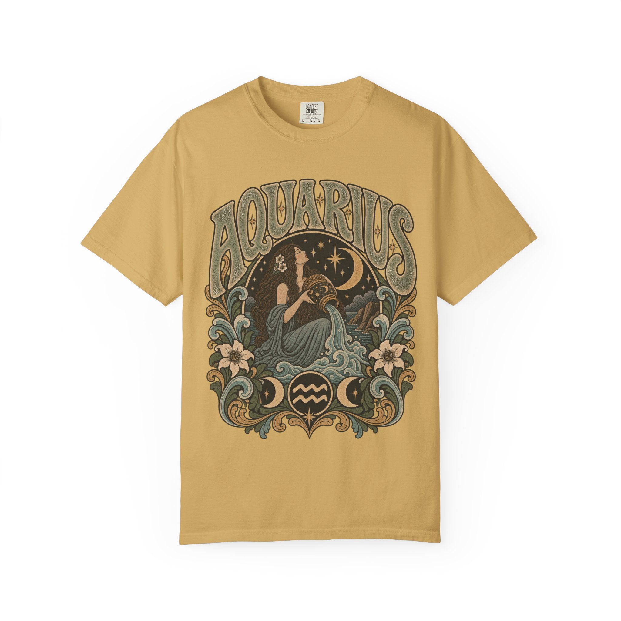 Aquarius Zodiac T-Shirt — Vintage Astrological Sign Tee