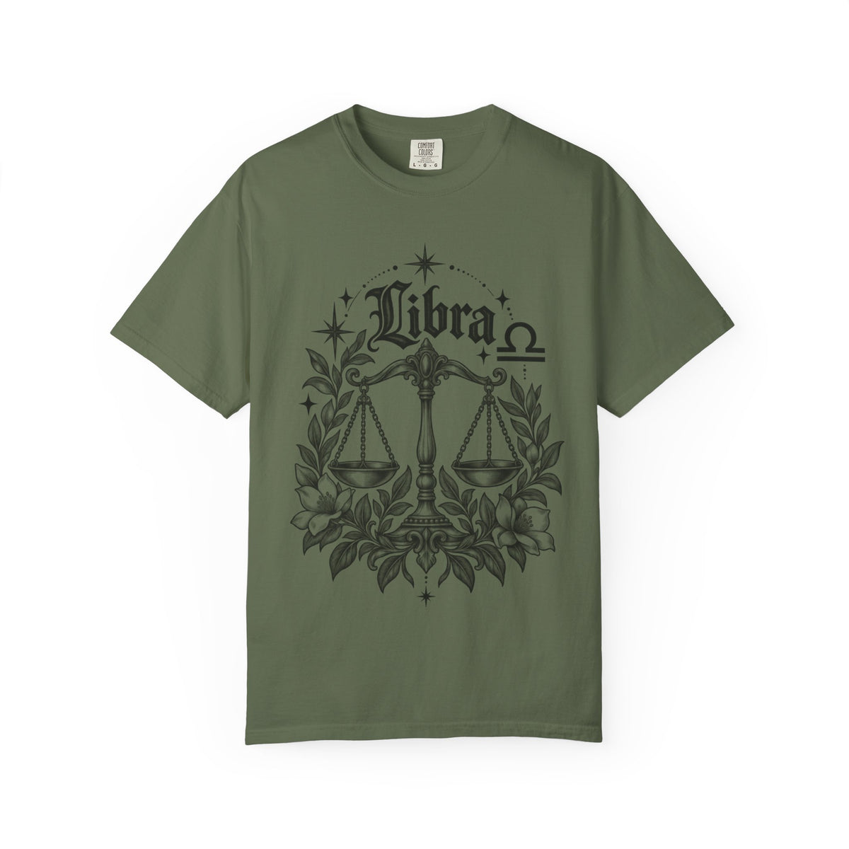 Libra Scales Zodiac Tee — Astrology Graphic T-Shirt