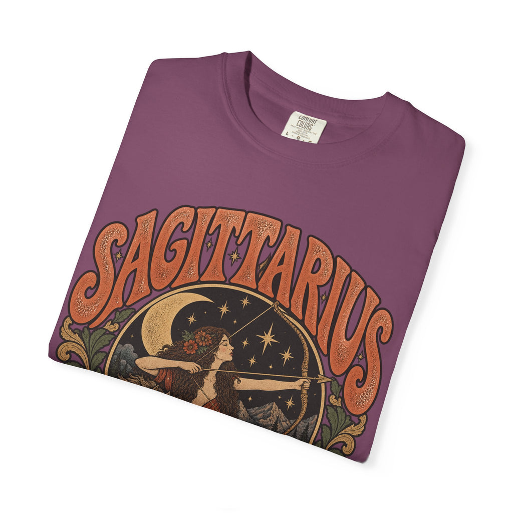 Sagittarius Zodiac T-Shirt — Retro Astrology Archer Design