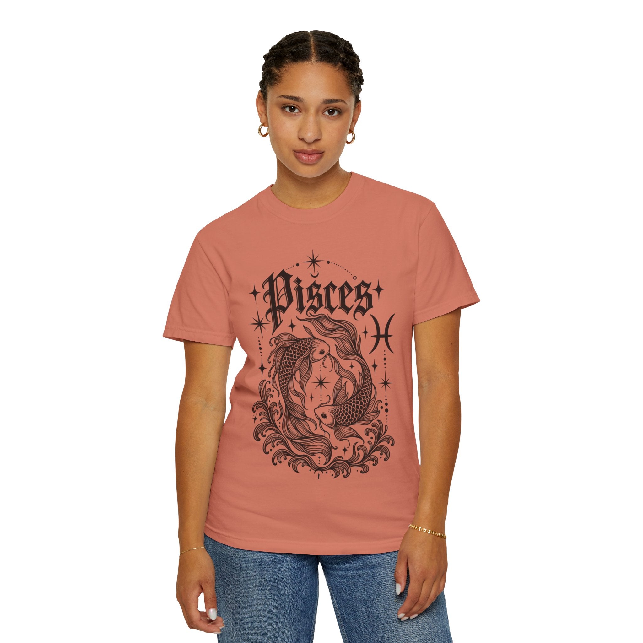 Pisces Zodiac T-Shirt — Vintage Fish Astrology Tee