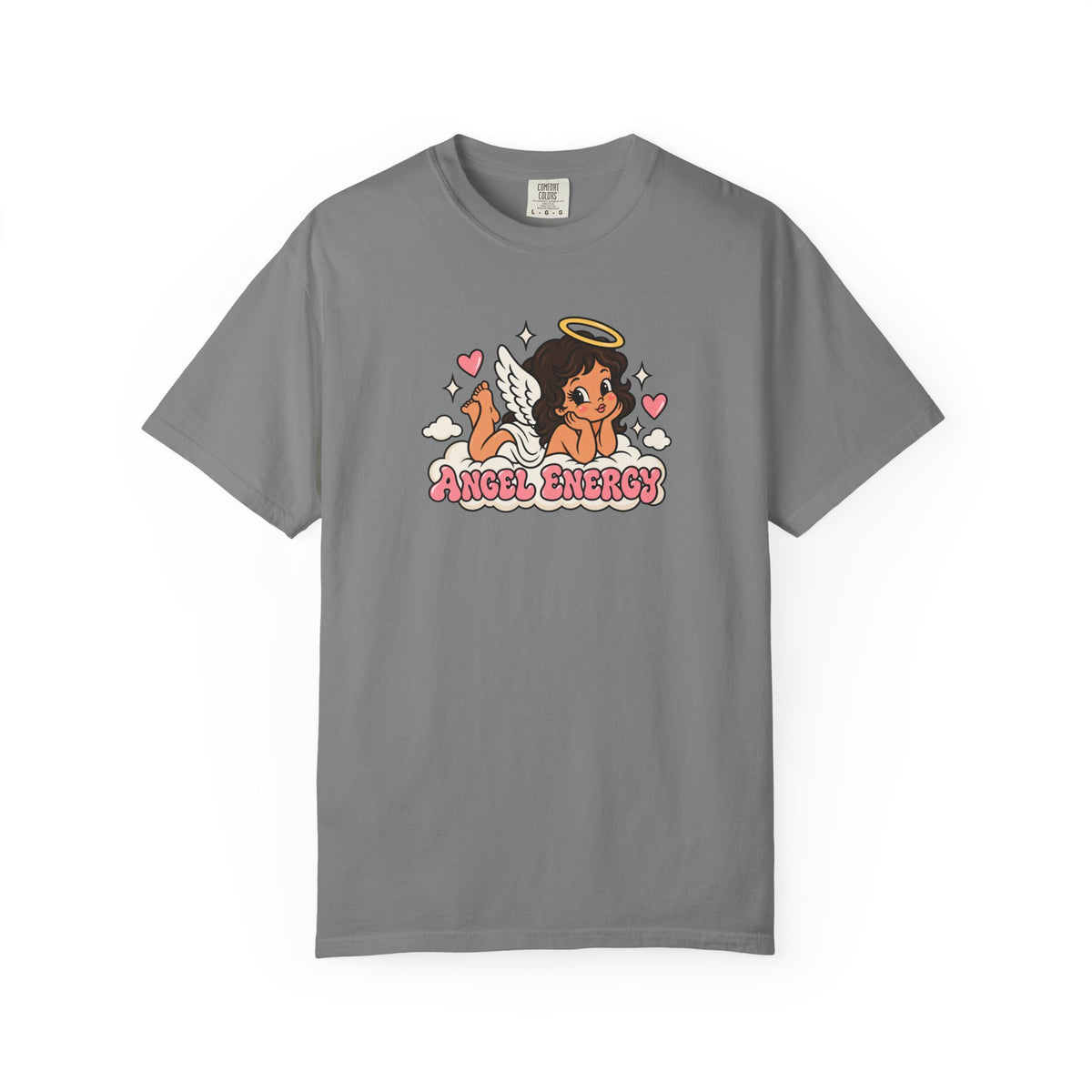 Angel Energy T-Shirt — Cute Retro Angel Graphic Tee