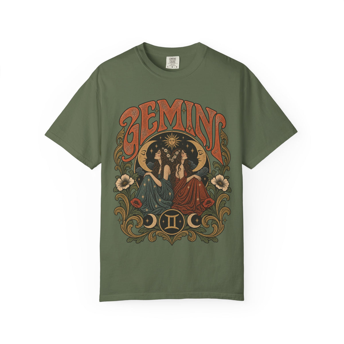 Gemini Zodiac T-Shirt — Vintage Astrological Graphic Tee