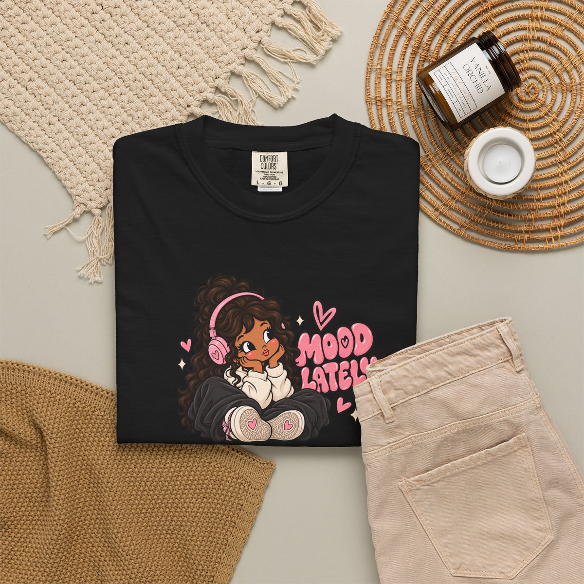 Mood T-Shirt — Cute Girl Graphic Tee