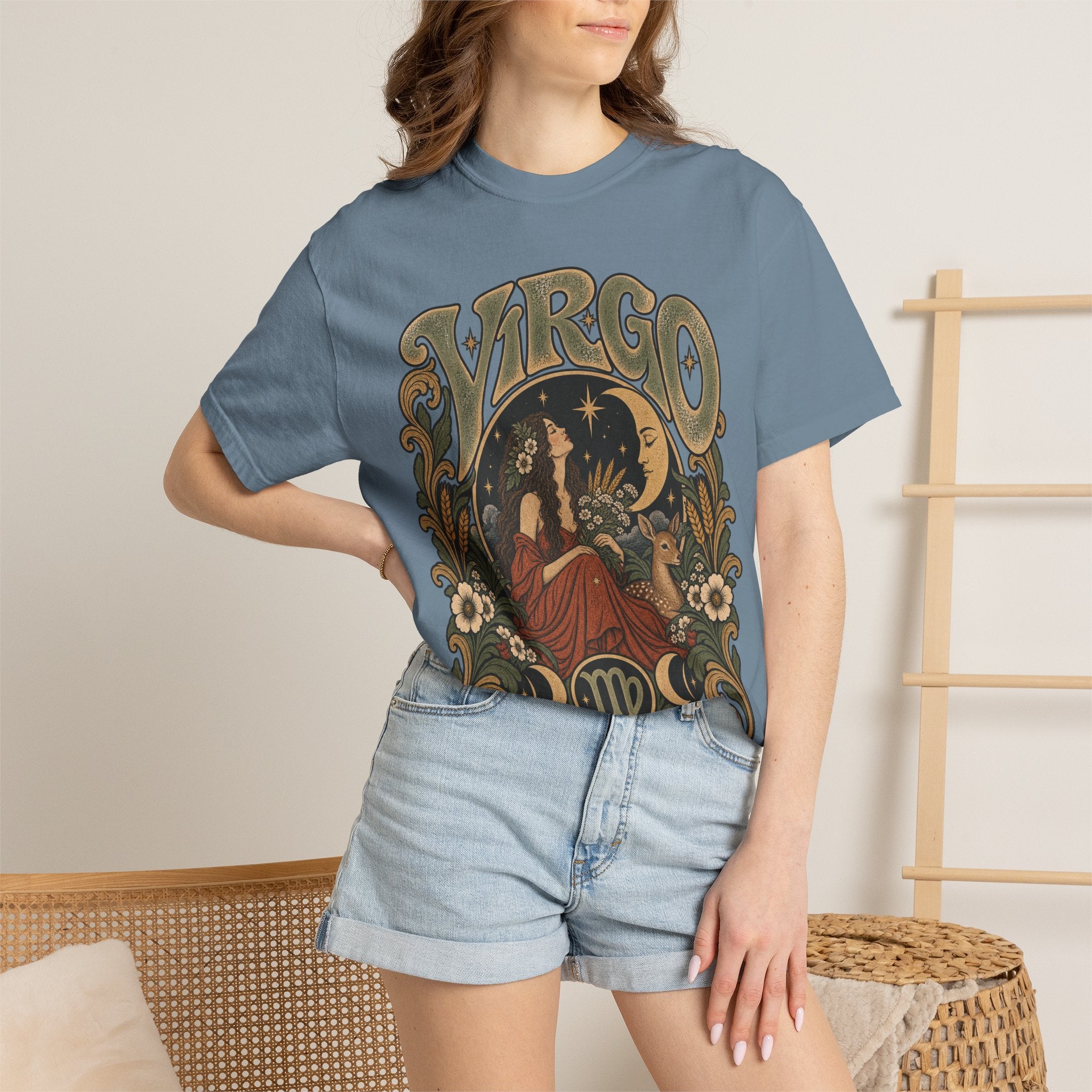 Virgo Zodiac T-Shirt — Vintage Astrology Graphic Tee