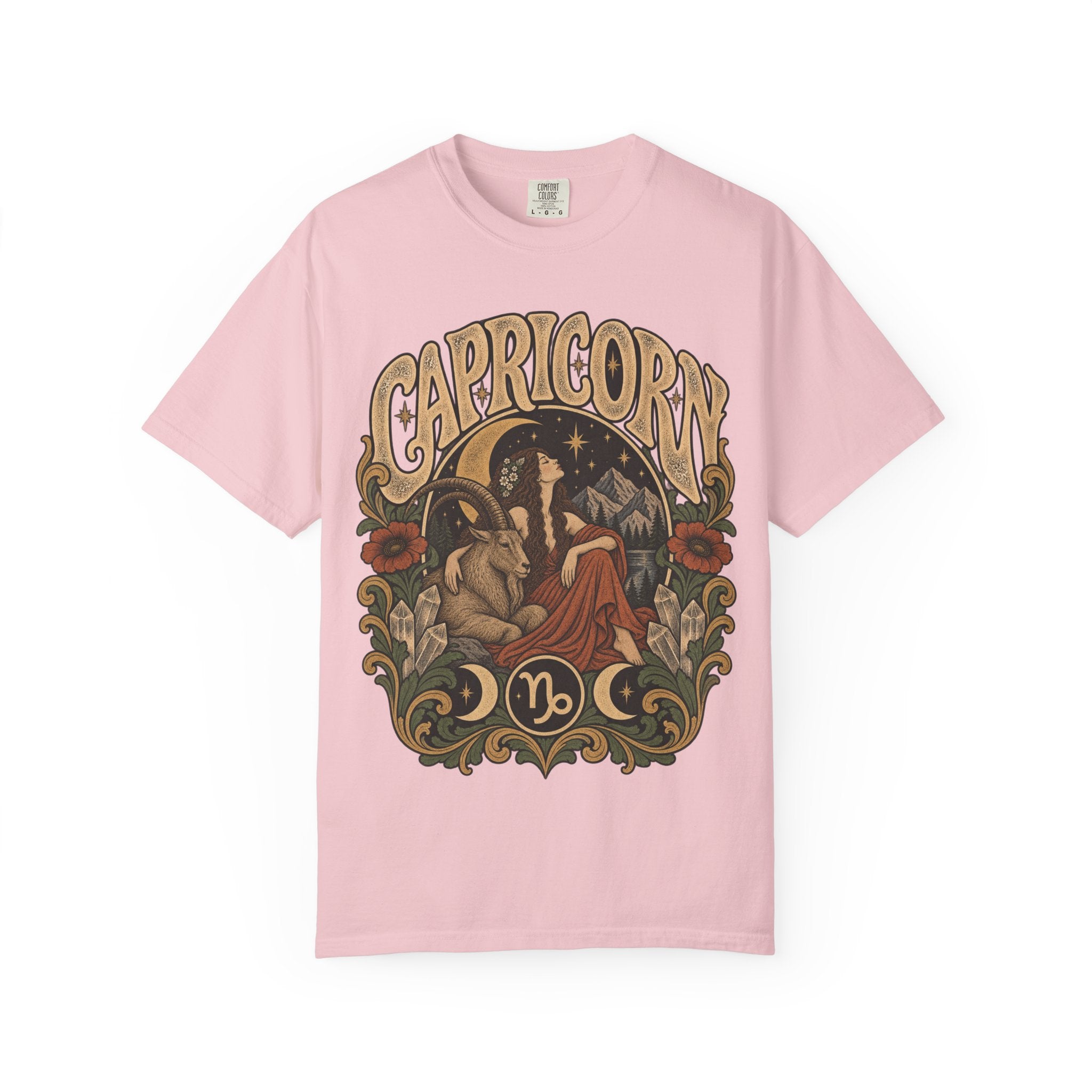 Capricorn Zodiac Tee — Vintage Astrological Graphic T-Shirt