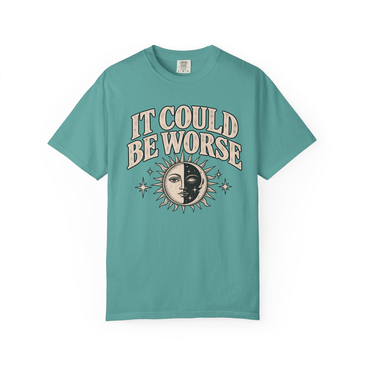 It Could Be Worse Tee — Vintage Sun & Moon Graphic T-Shirt