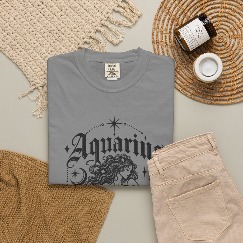 Aquarius Zodiac T-Shirt — Water Bearer Astrology Tee