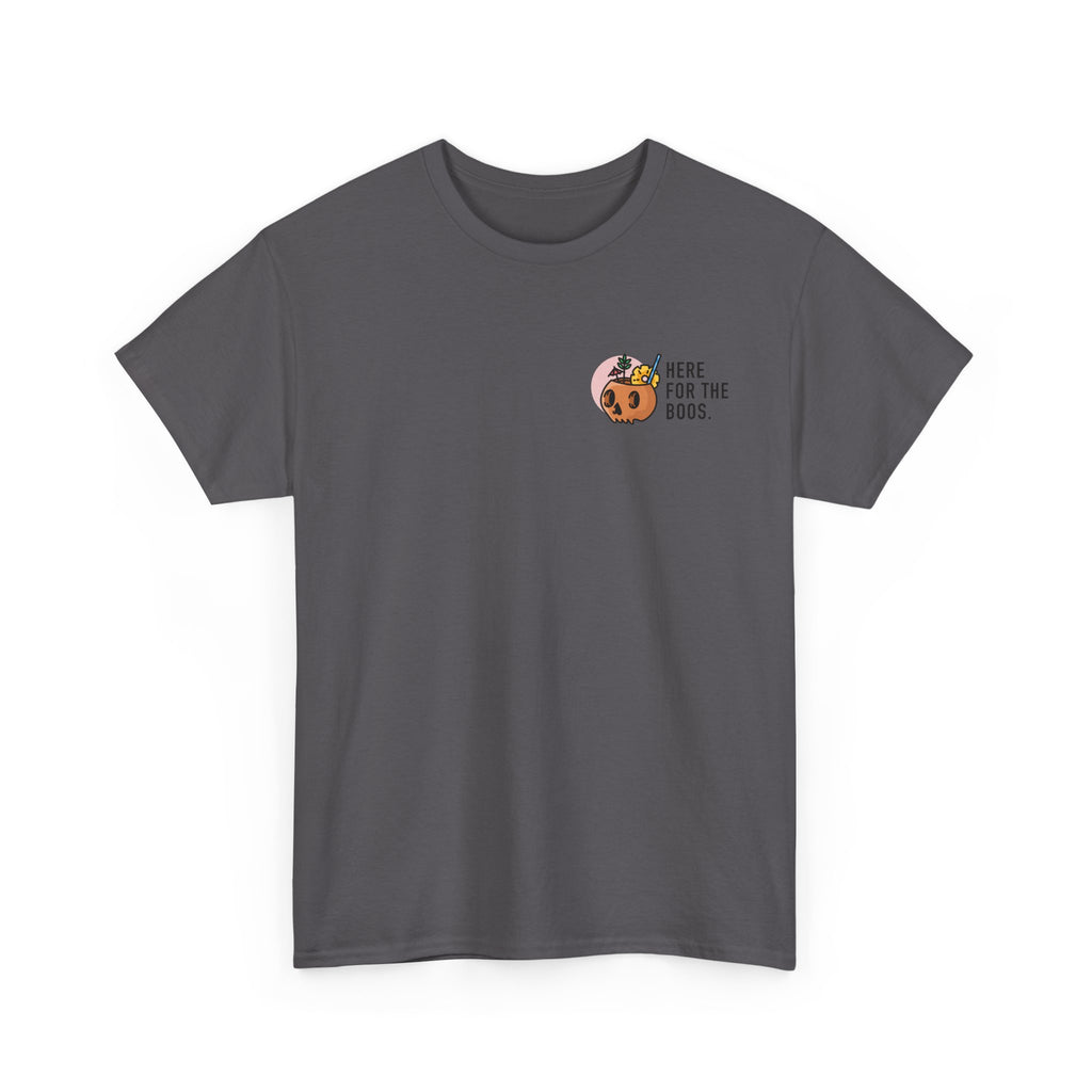 Here for the Boos Halloween T‑Shirt — Cute Boo Crew Graphic Tee