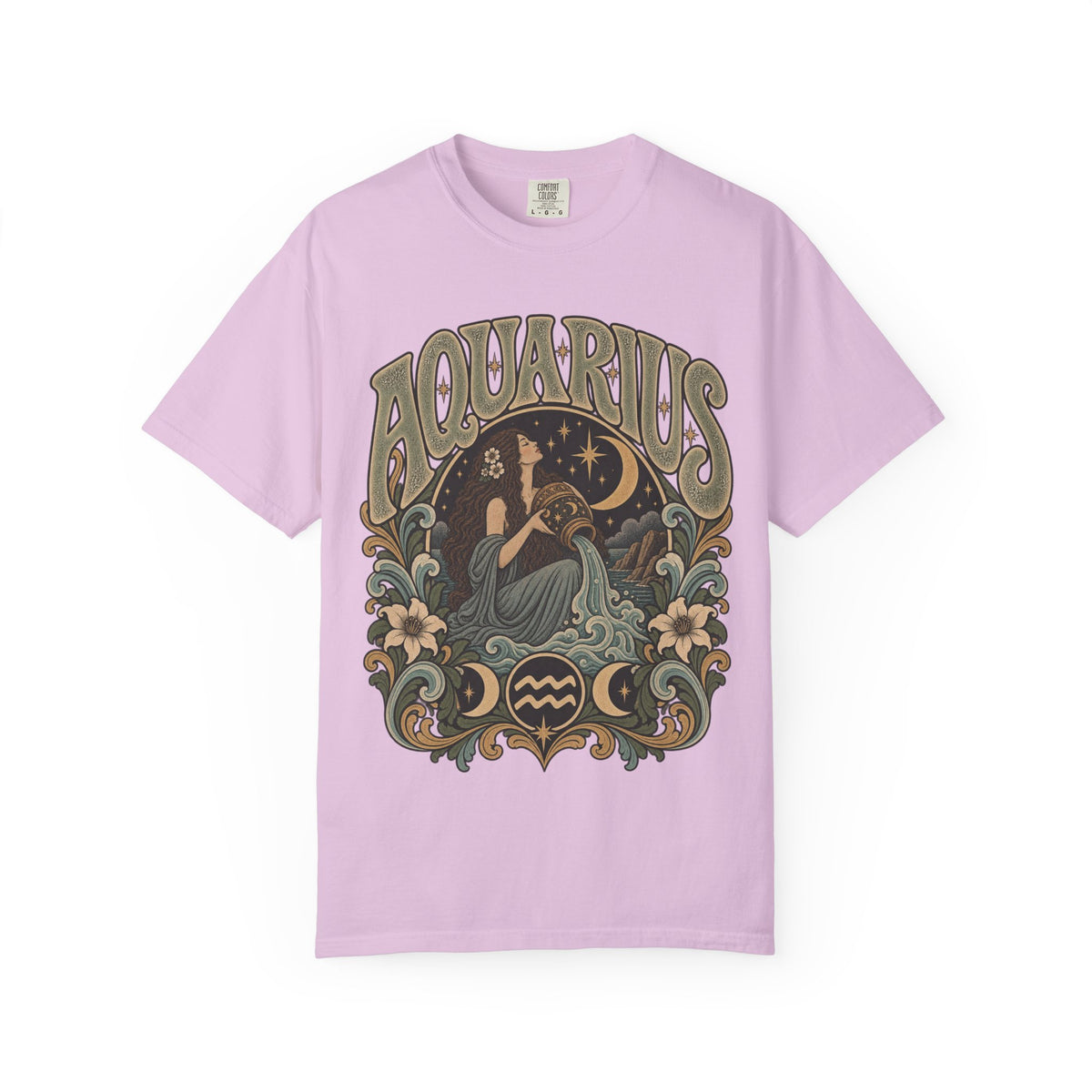 Aquarius Zodiac T-Shirt — Vintage Astrological Sign Tee