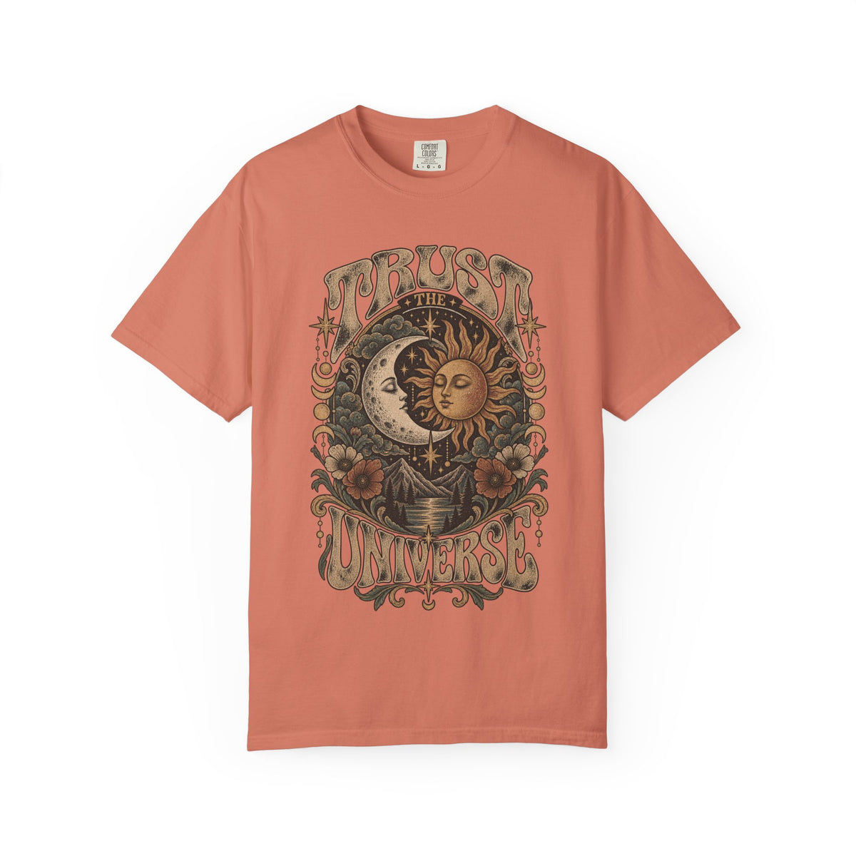 Trust The Universe Tee — Vintage Sun & Moon Celestial T-Shirt