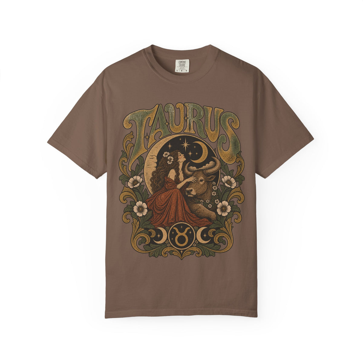 Vintage Taurus Zodiac Tee — Retro Celestial Astrology T-Shirt