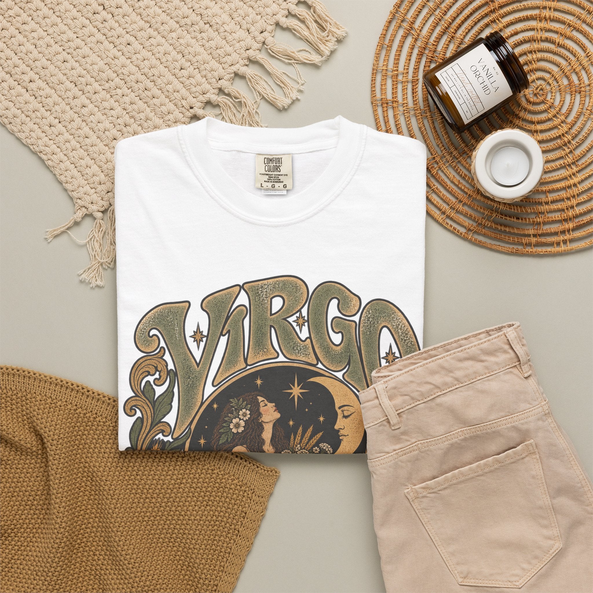 Virgo Zodiac T-Shirt — Vintage Astrology Graphic Tee