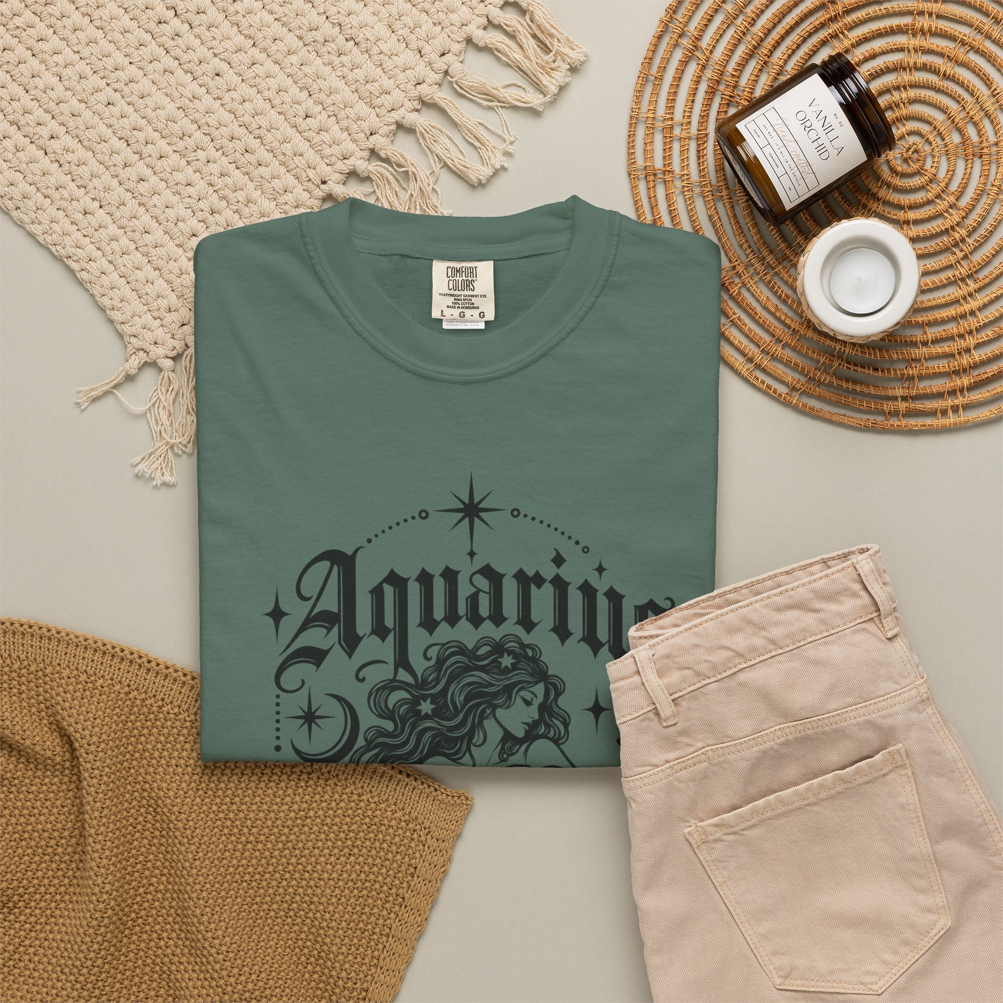 Aquarius Zodiac T-Shirt — Water Bearer Astrology Tee