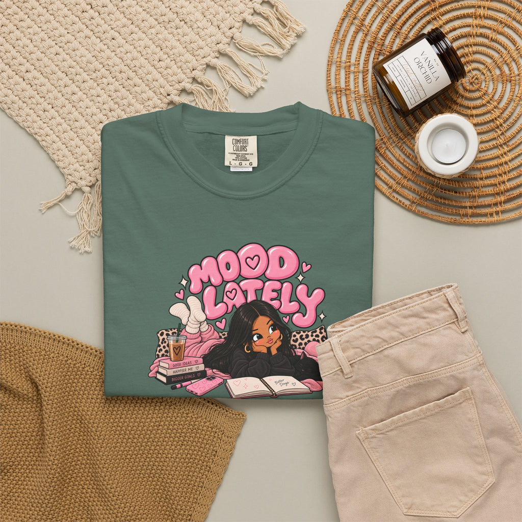 Mood Lately Graphic T-Shirt — Cozy Study Vibes