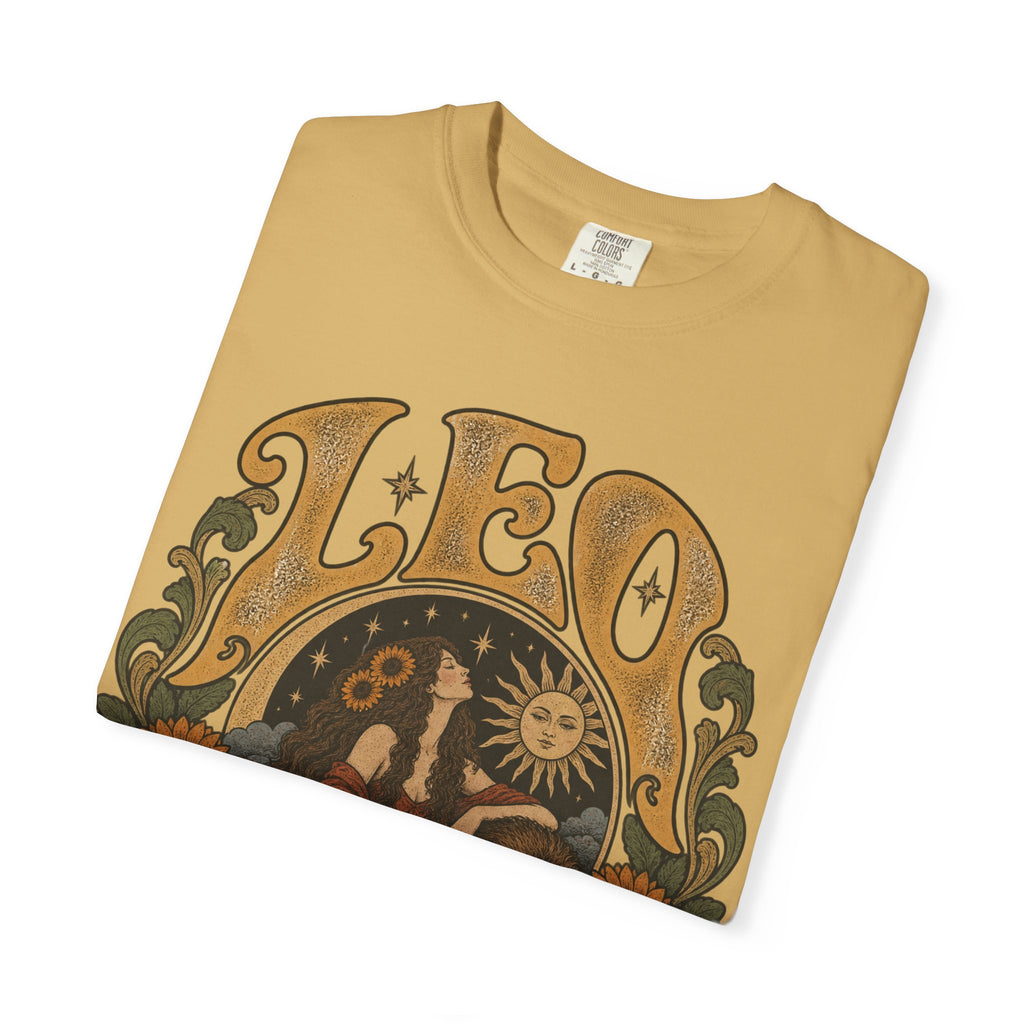 Leo Zodiac T-Shirt — Vintage Astrology Lion Graphic