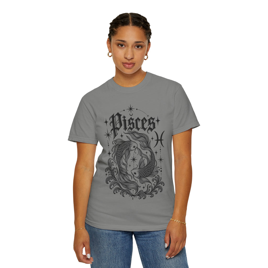 Pisces Zodiac T-Shirt — Vintage Fish Astrology Tee