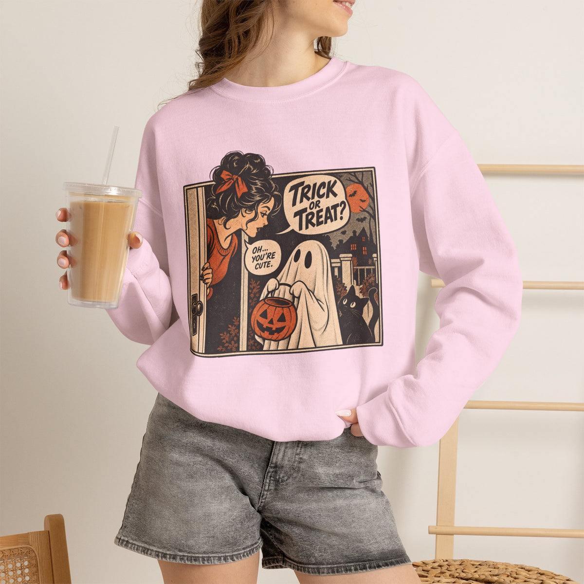 Trick or Treat Comic Sweatshirt