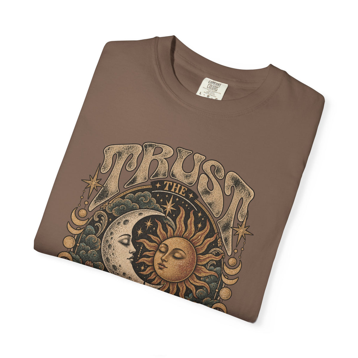Trust The Universe Tee — Vintage Sun & Moon Celestial T-Shirt