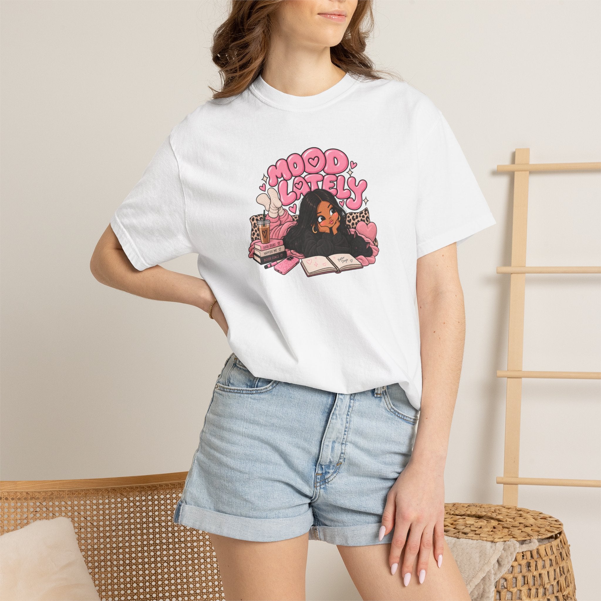 Mood Lately Graphic T-Shirt — Cozy Study Vibes