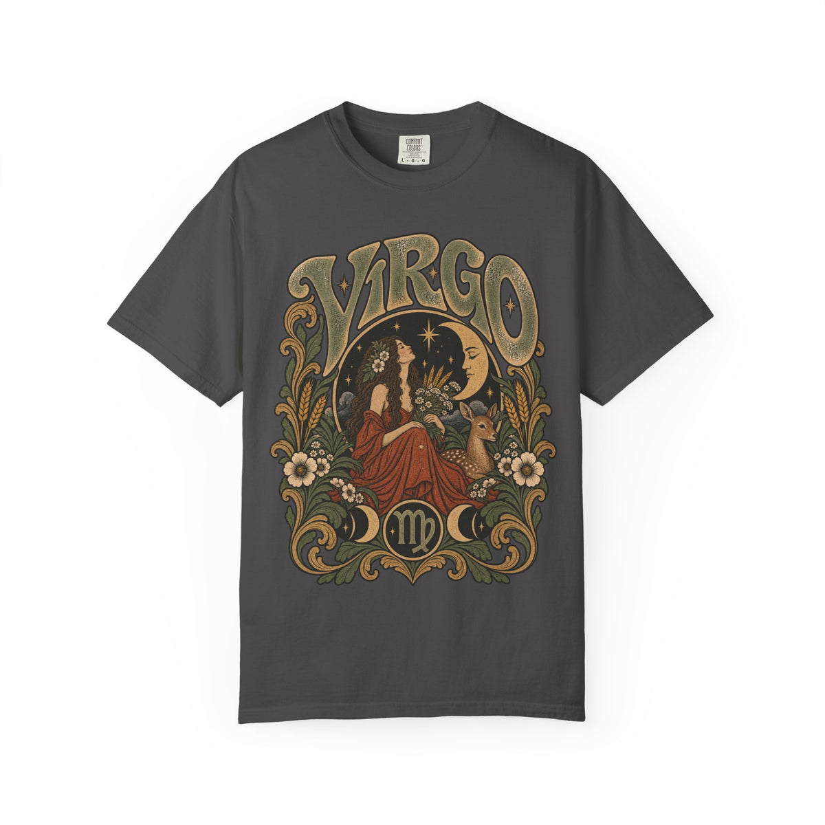 Virgo Zodiac T-Shirt — Vintage Astrology Graphic Tee