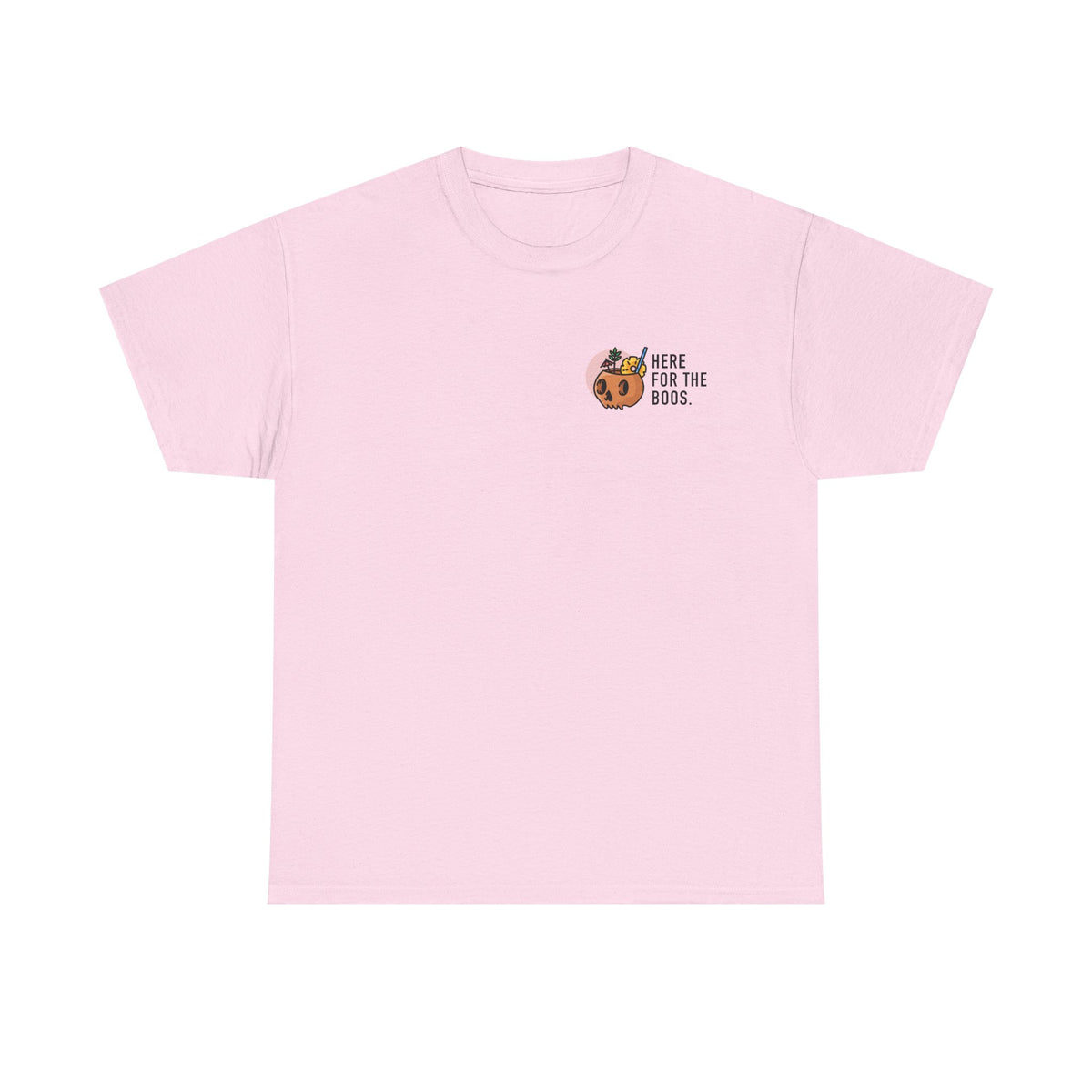 Here for the Boos Halloween T‑Shirt — Cute Boo Crew Graphic Tee