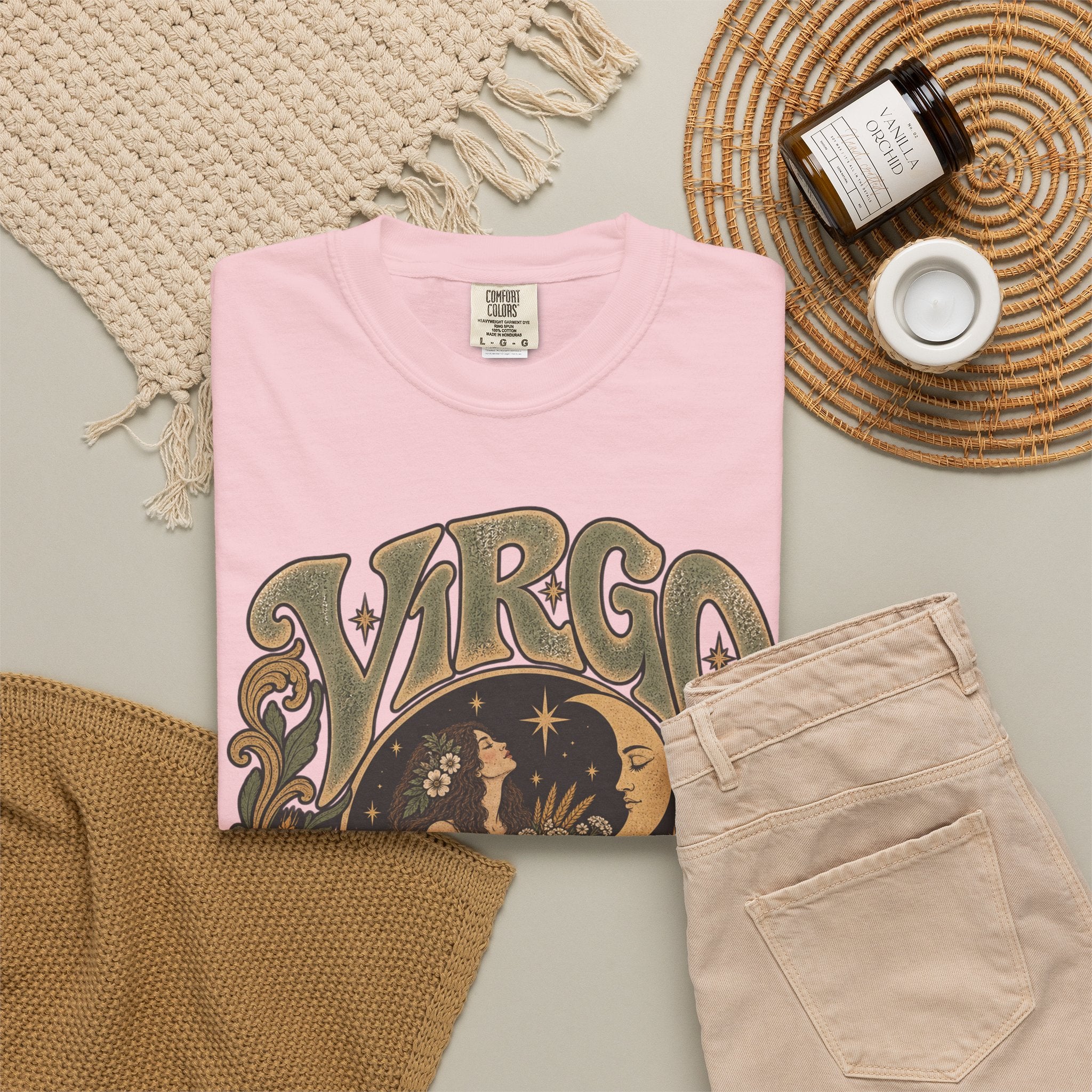 Virgo Zodiac T-Shirt — Vintage Astrology Graphic Tee