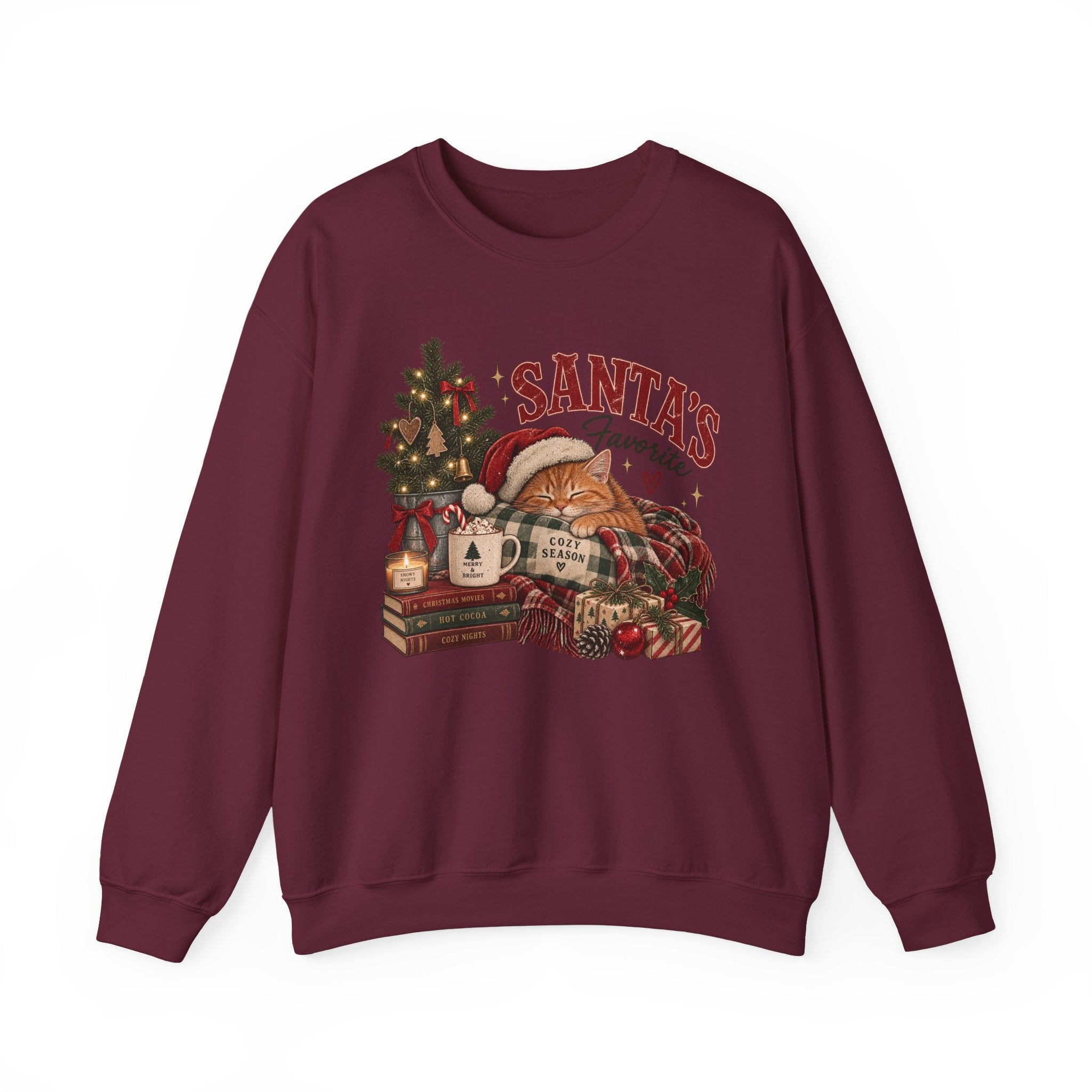Christmas Sweatshirt — "Santa's Favorite" Cozy Holiday Crewneck