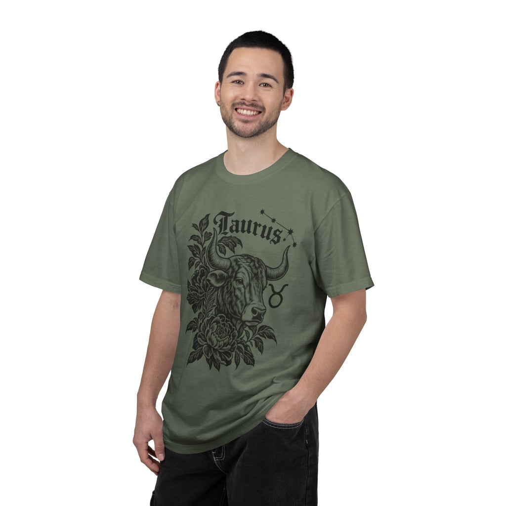 Taurus Zodiac T-Shirt — Floral Bull Astrology Tee