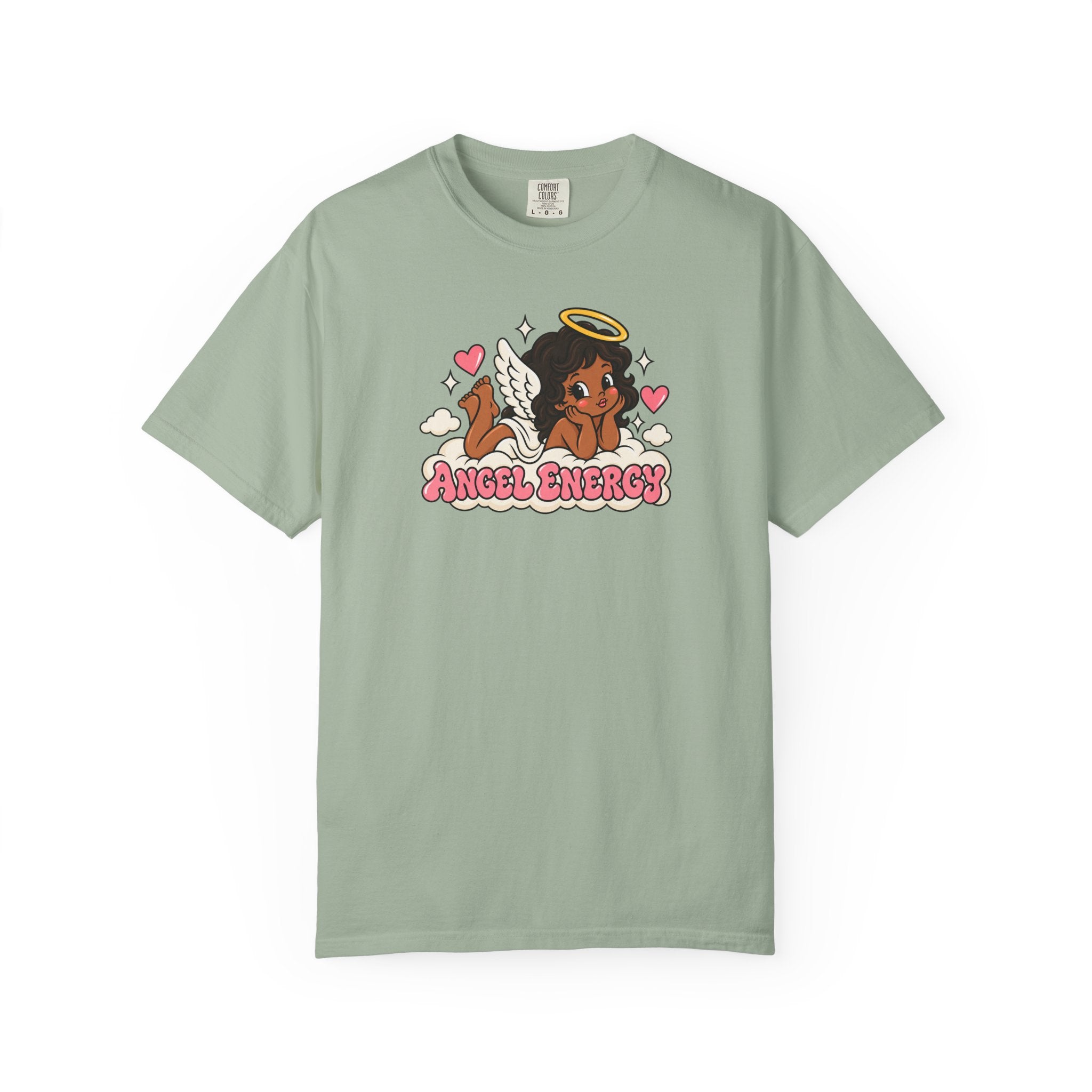 Angel Energy T-Shirt — Cute Retro Angel Graphic Tee