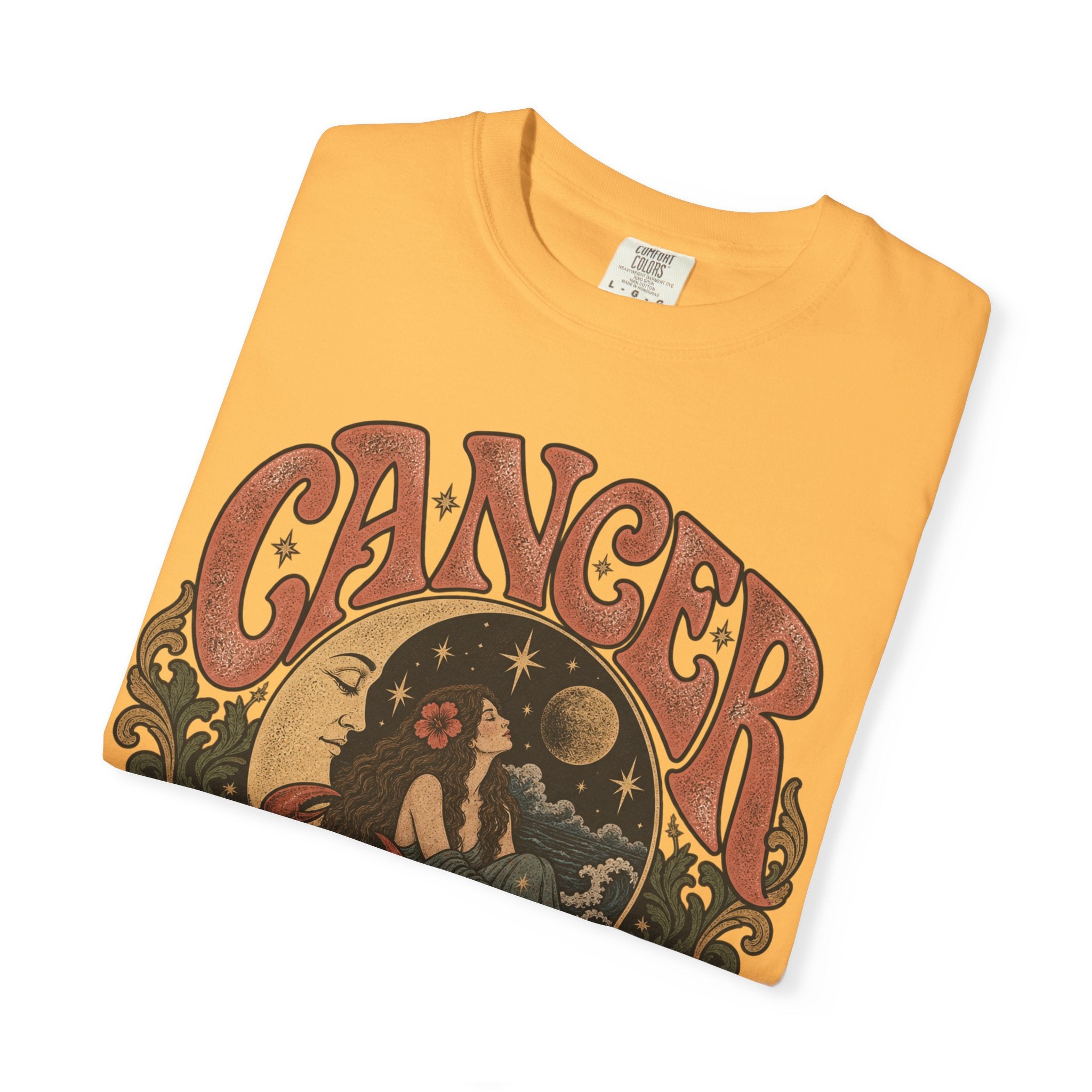 Cancer Zodiac T‑Shirt — Vintage Astrology Tee (Cancer Zodiac Sign)