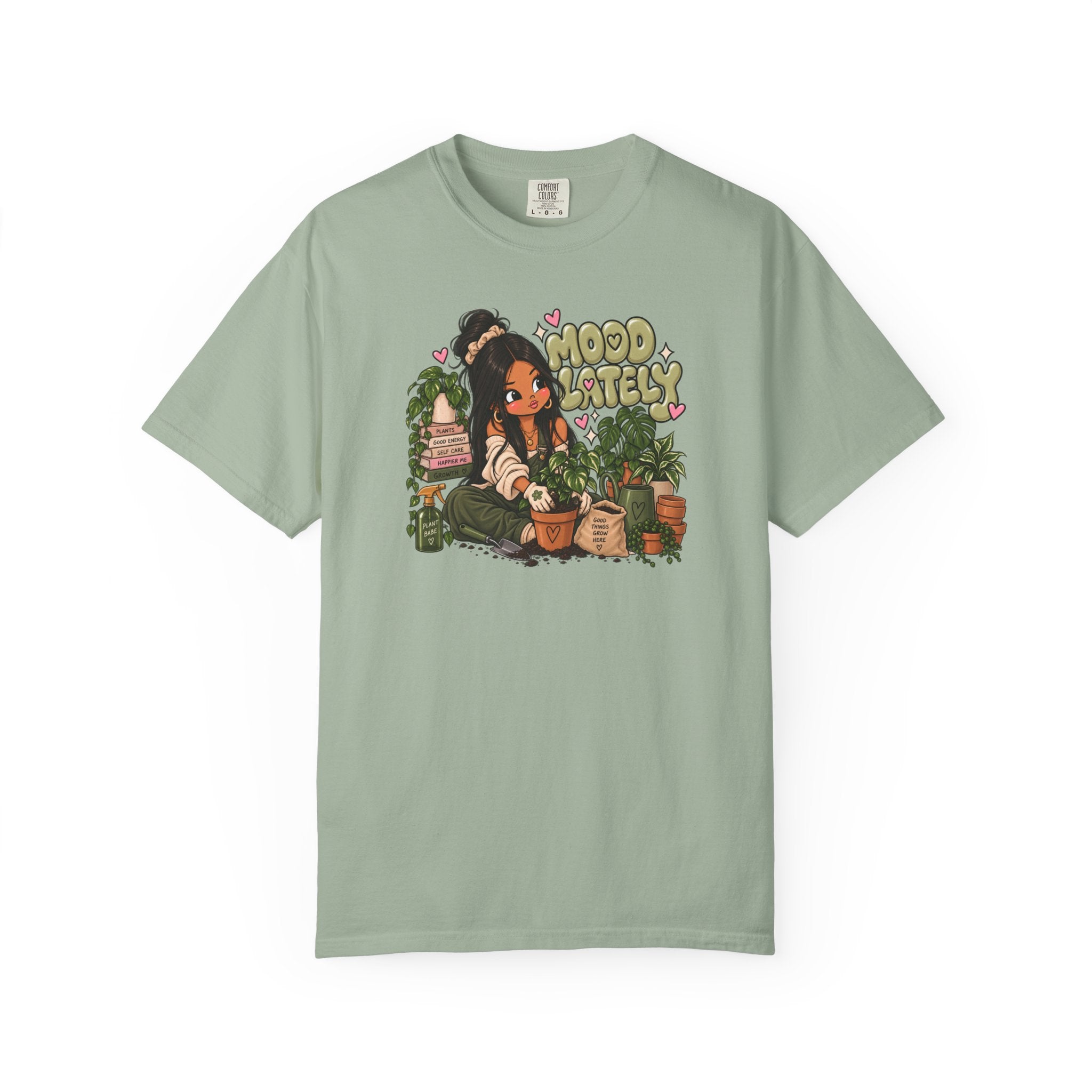 Plant Lady T-Shirt — 'Plant Baby' Cute Girl with Houseplants Graphic Tee