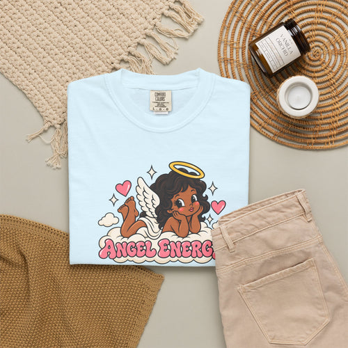 Angel Energy T-Shirt — Cute Retro Angel Graphic Tee