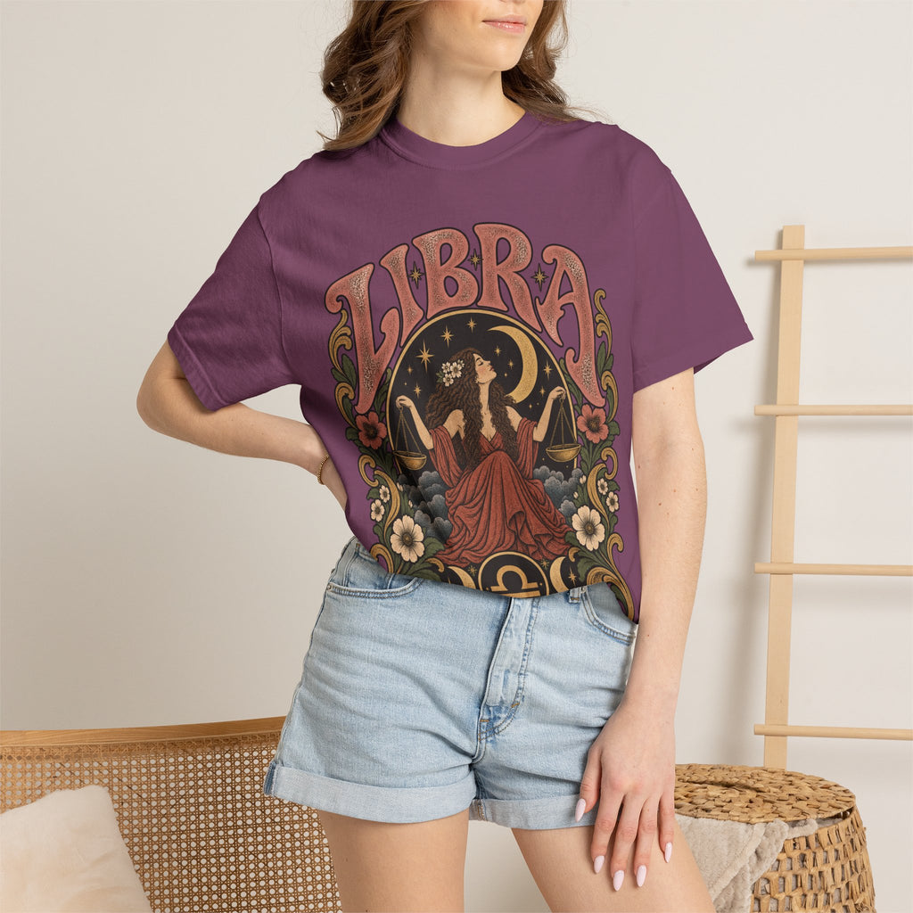 T-Shirt — Libra Vintage Zodiac Graphic Tee