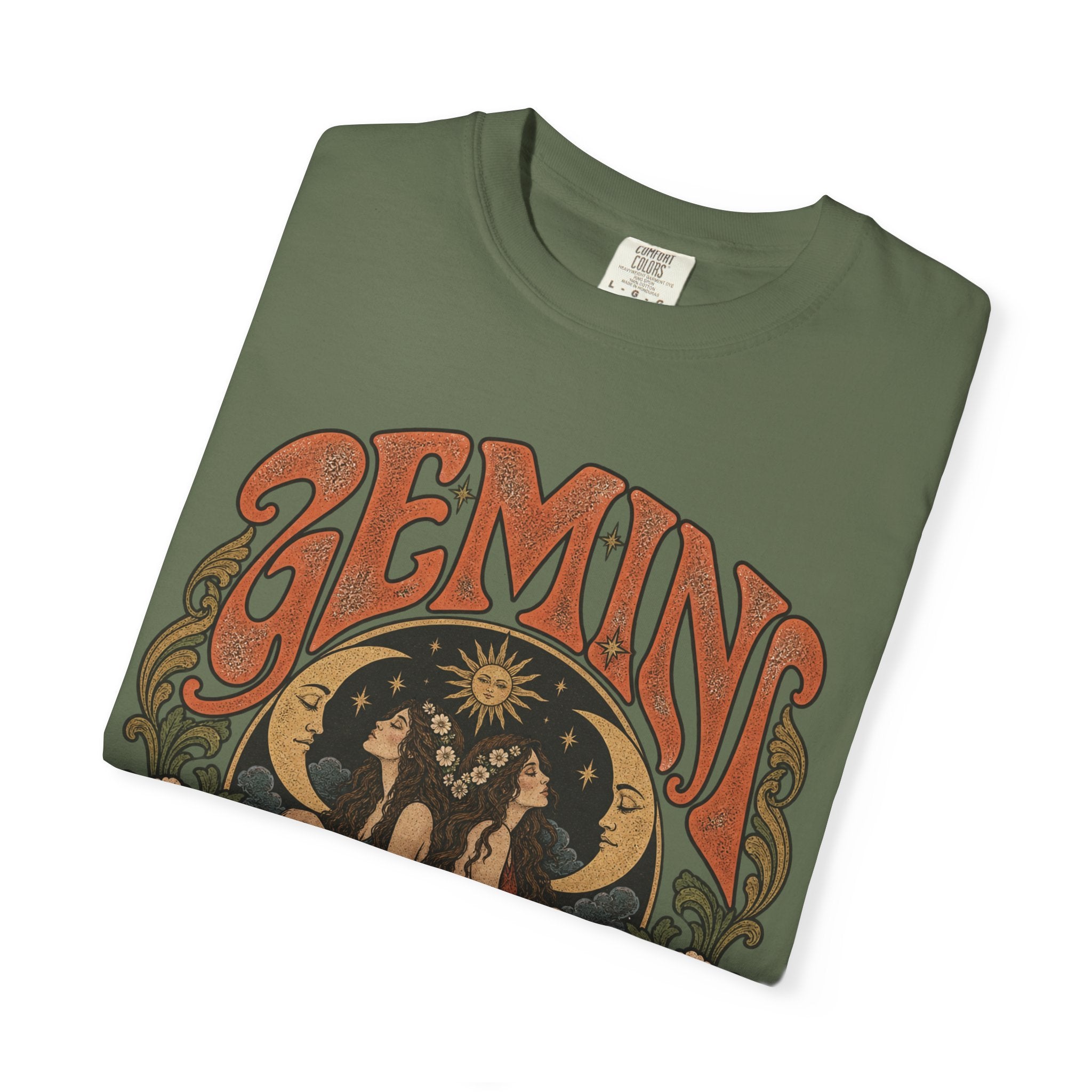Gemini Zodiac T-Shirt — Vintage Astrological Graphic Tee