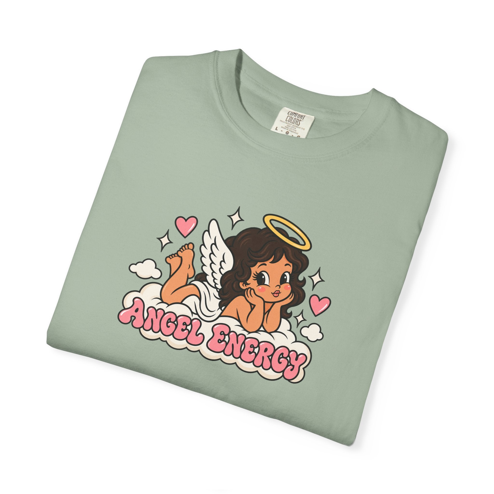 Angel Energy T-Shirt — Cute Retro Angel Graphic Tee